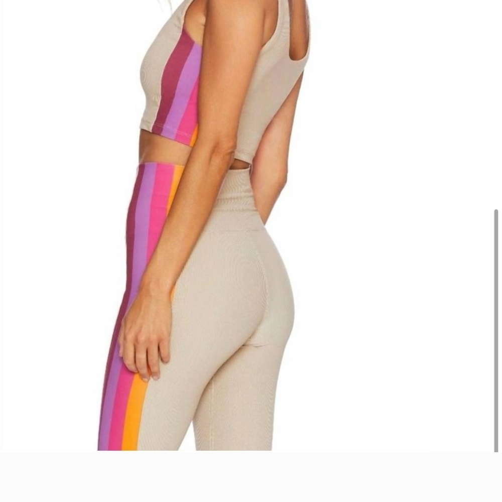 Beach Riot Set with Pink and Orange Stripes